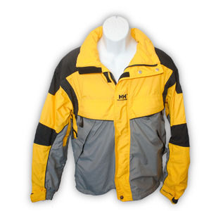 Helly Hansen Thinsulate Yellow Mens Ski Snowboard Jacket Coat Medium